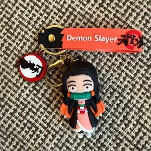 Demon Slayer Nezuko Kamado 3d Mini Lanyard Keychain